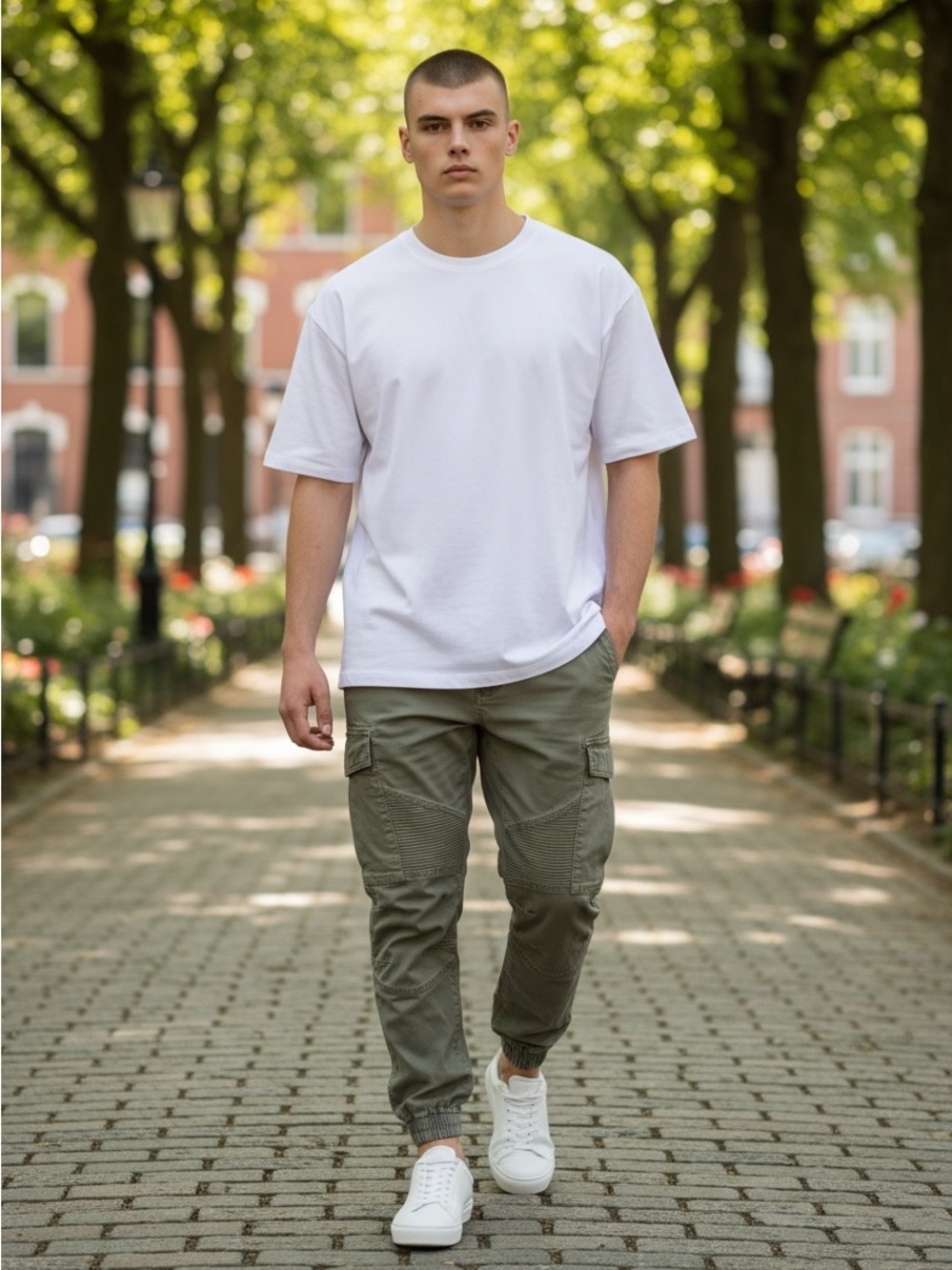 Cotton On Olive Cargo Joggers - Utility Pocket Pants